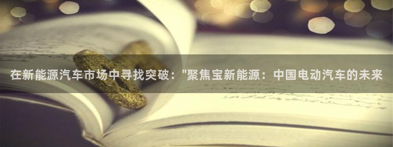 新宝gg用哪个浏览器：在新能源汽车市场中
